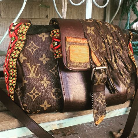 repurposed lv bags|repurposed louis vuitton cowboy boots.